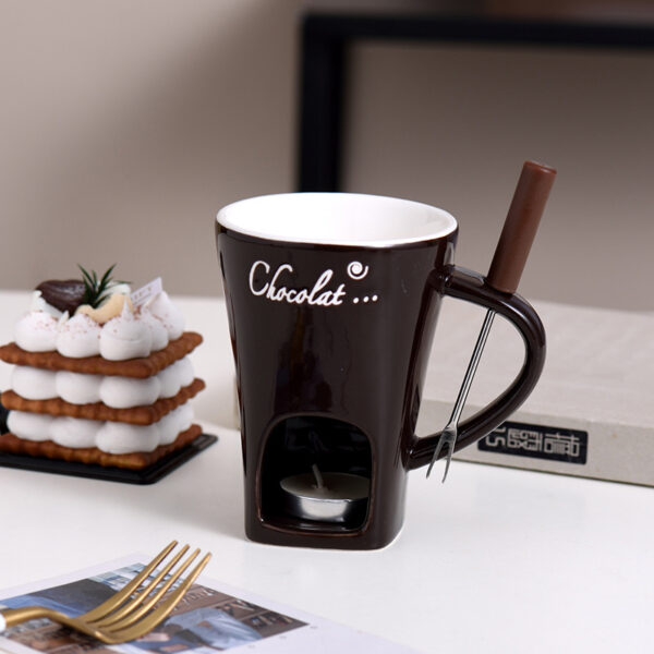 Ceramic Chocolate Cheese Ice Cream Hot Pot Mug - Image 5
