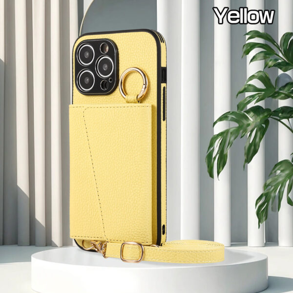 Cross-body Lanyard Card Phone Case - Image 8