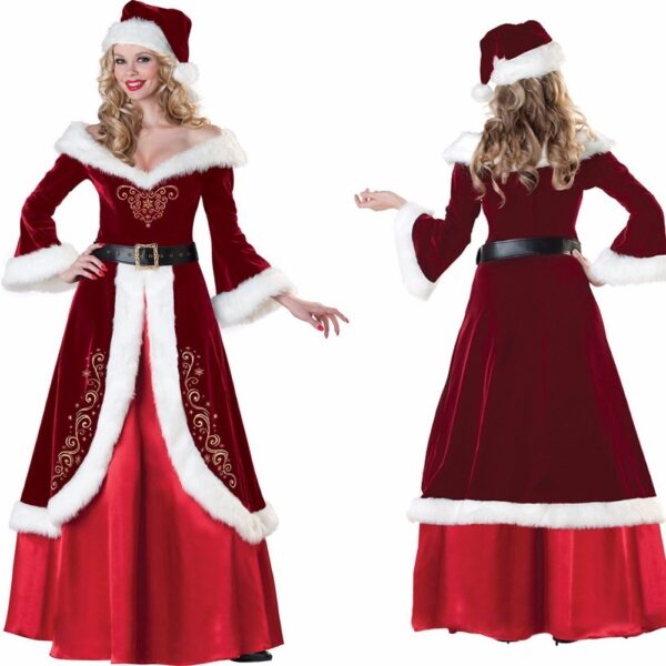 Christmas Queen Princess Dress Santa sClaus dres - Image 2