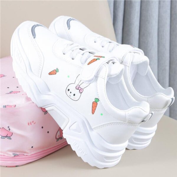 Spring And Autumn Primary School Students Casual All-match Pu Running Shoes - Image 2