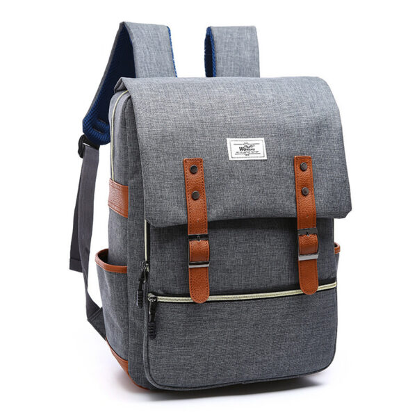 Vintage men women canvas backpacks school bags for teenage girls laptop backpack with USB charging fashion travel - Image 3