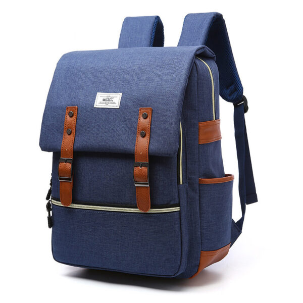 Vintage men women canvas backpacks school bags for teenage girls laptop backpack with USB charging fashion travel - Image 7