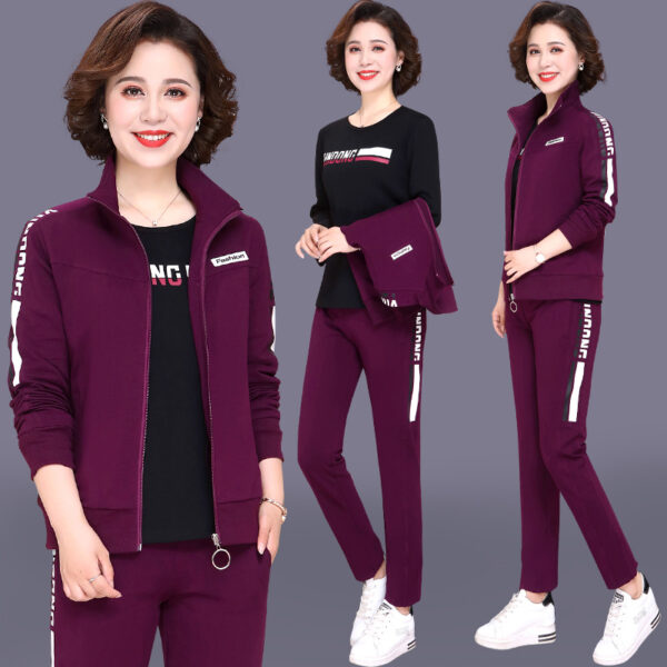 Middle-Aged and Elderly Large Size Leisure Sports Suit