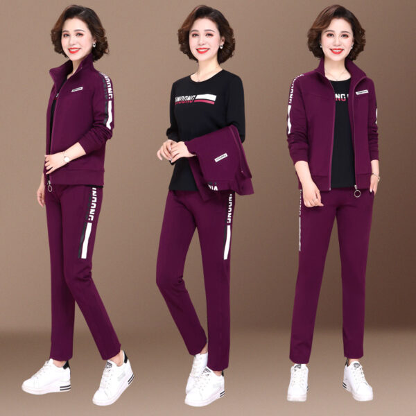 Middle-Aged and Elderly Large Size Leisure Sports Suit - Image 2