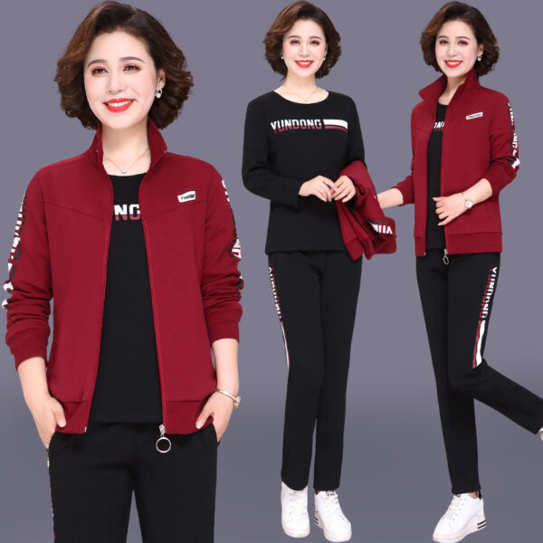 Middle-Aged and Elderly Large Size Leisure Sports Suit - Image 4