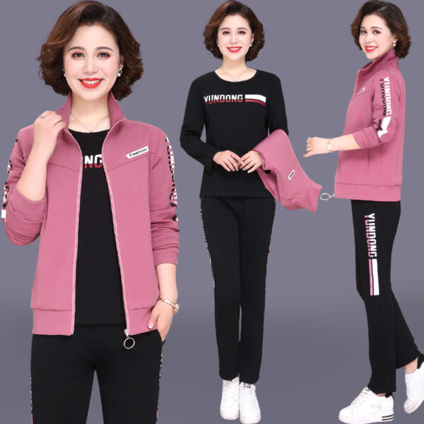 Middle-Aged and Elderly Large Size Leisure Sports Suit - Image 5