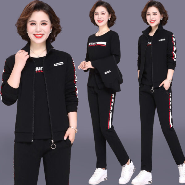 Middle-Aged and Elderly Large Size Leisure Sports Suit - Image 3