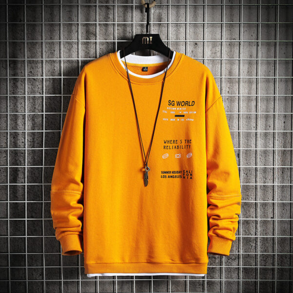 Men's Loose Bottoming Shirt Pullover Top - Image 3