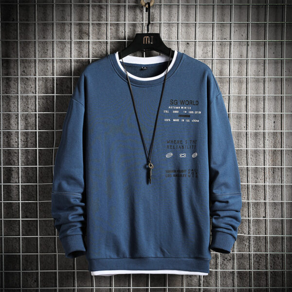 Men's Loose Bottoming Shirt Pullover Top - Image 4