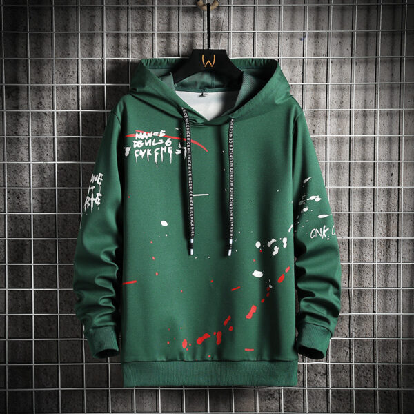 Youth Fashion Hooded Men's Casual Sweater - Image 4