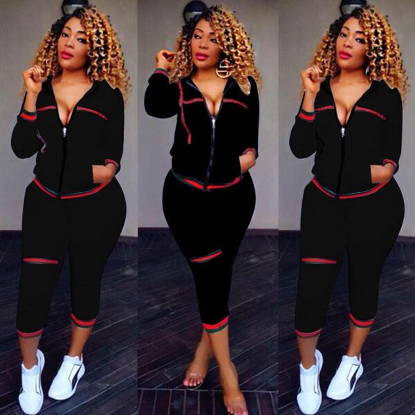 And High Waist Bandage Pants Women Outfits Autumn Clothes - Image 5