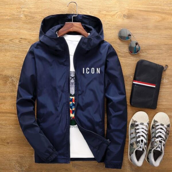 New Men's Casual Hooded Bomber Jacket Spring And Autumn - Image 6