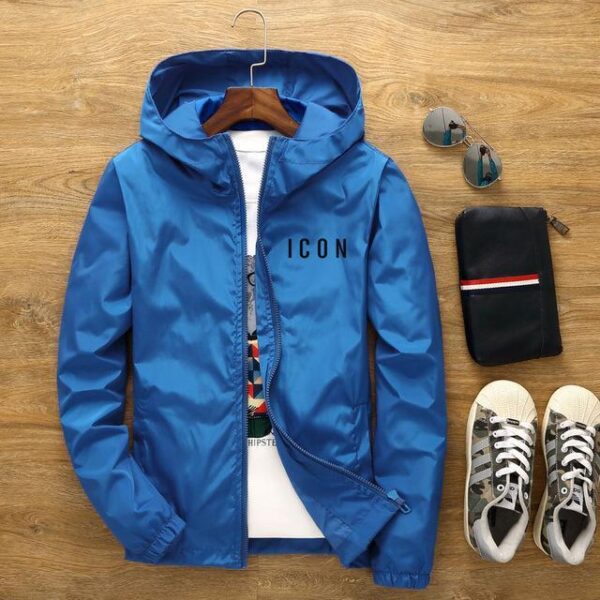 New Men's Casual Hooded Bomber Jacket Spring And Autumn - Image 9