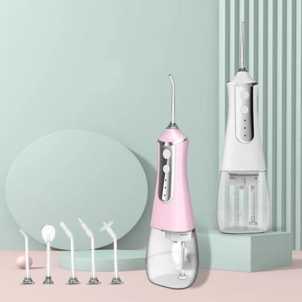 3 Modes Oral Irrigator USB Rechargeable Water Floss Portable Dental Water Flosser Jet 350ml Irrigator Dental Teeth Cleaner 5 Jet - Image 4