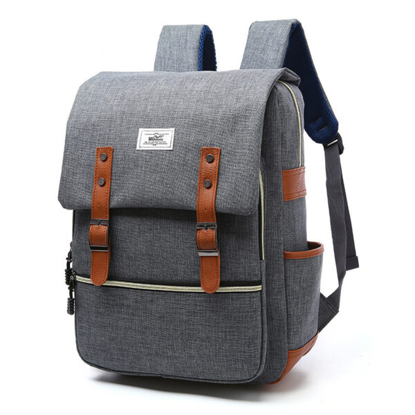 Vintage men women canvas backpacks school bags for teenage girls laptop backpack with USB charging fashion travel - Image 8