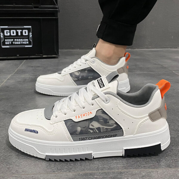 New Spring And Summer Men's Sneakers Casual White Sneakers Fashionable All-matching Students - Image 2
