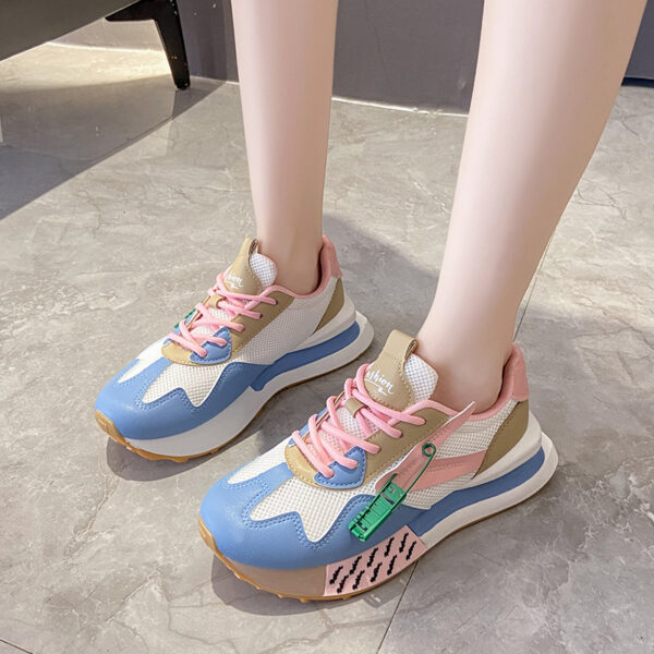 Daddy Breathable Summer Genuine Leather Thick Bottom Women's Clothing Argan Sneaker - Image 2