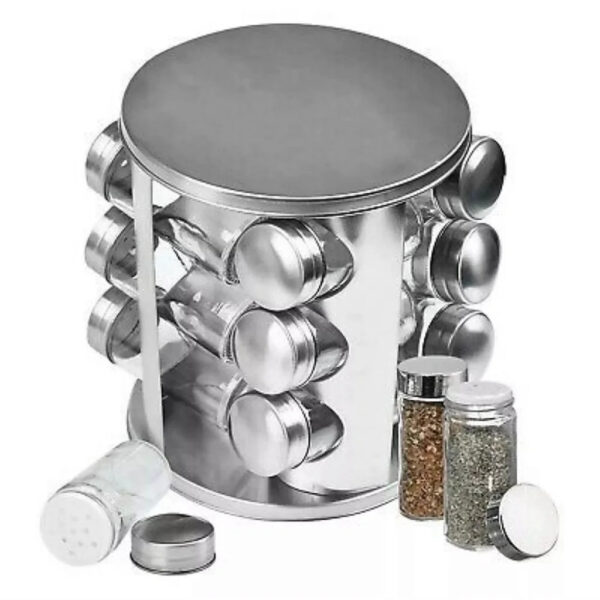 12 Pots Tempered Glass Door With Swivel Holder - Image 8