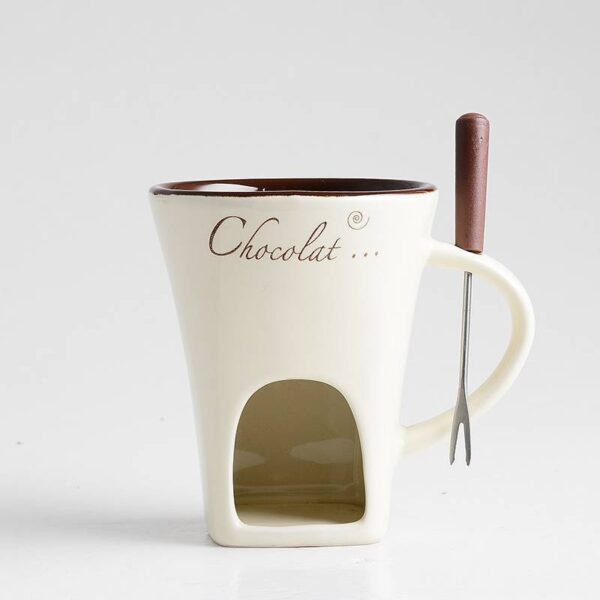 Ceramic Chocolate Cheese Ice Cream Hot Pot Mug - Image 3