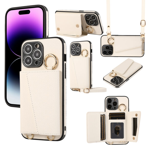 Cross-body Lanyard Card Phone Case - Image 5