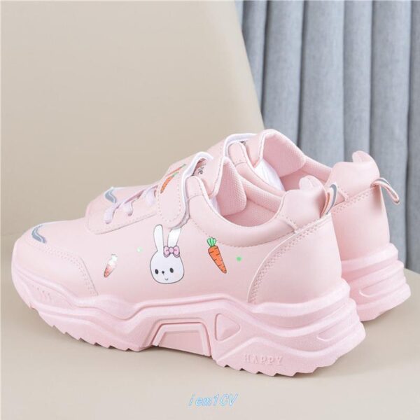 Spring And Autumn Primary School Students Casual All-match Pu Running Shoes - Image 7