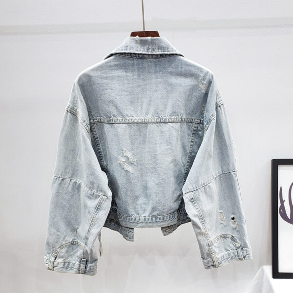 Letter denim jacket - Image 3
