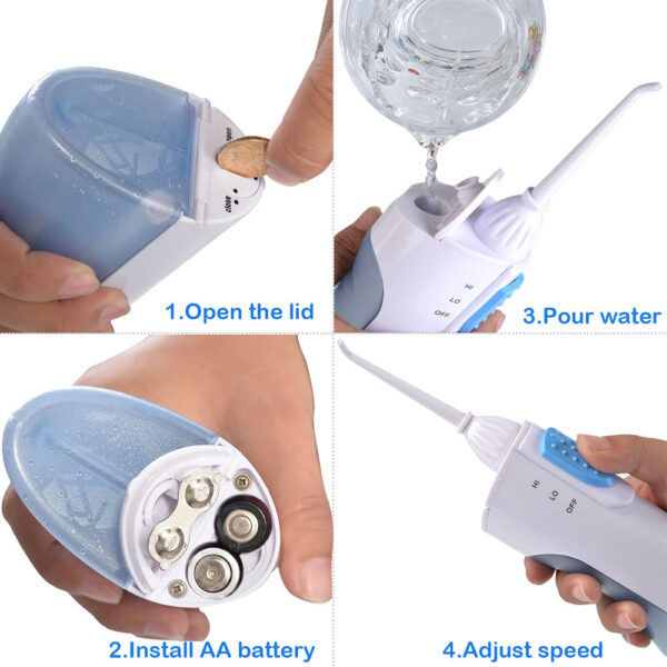 Oral Irrigator Portable Water Dental Flosser Water Jet Cleaning Tooth Mouthpiece Mouth Denture Cleaner Teeth Brush Tools - Image 4