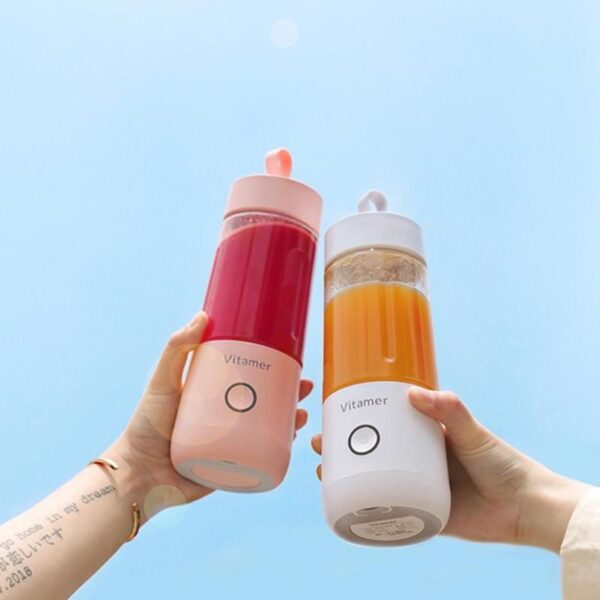 350ml Portable Blender Juicer Electric USB Rechargeable Mixer Smoothie Slushy Cup Juice Blender Bottle USB Charging Kitchen Gadgets - Image 4