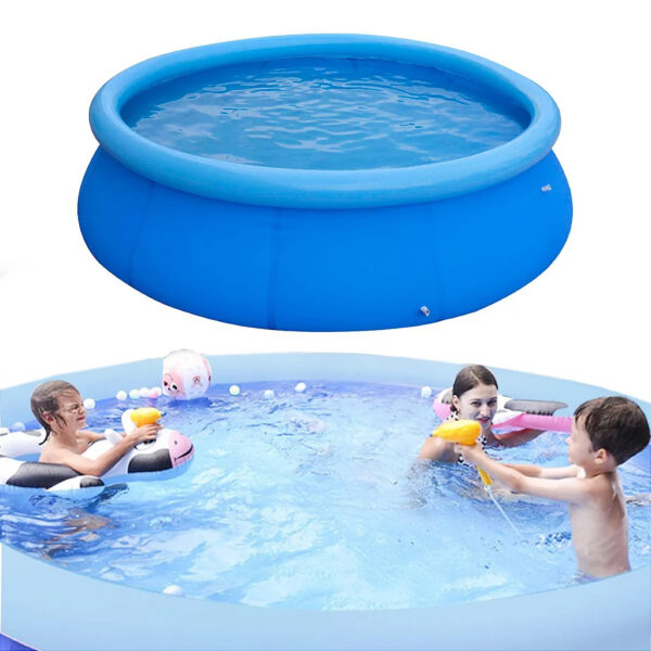 Swimming Pool Edge Inflatable 2490 Litres PVC Resistant Round - Image 3
