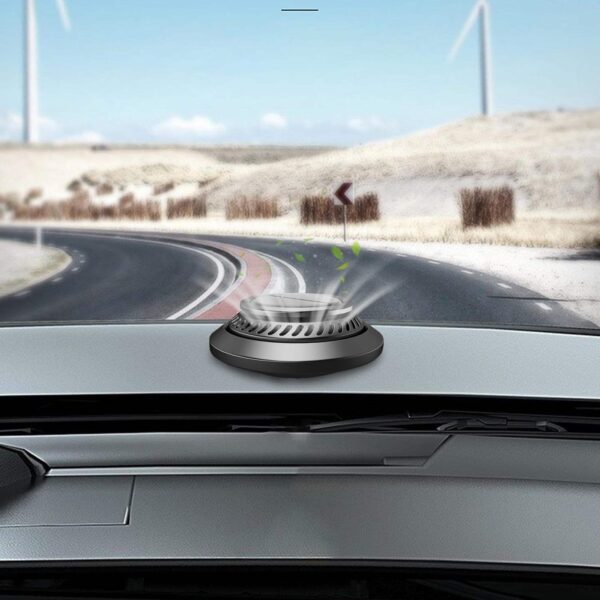 Car Air Freshener, Solar Rotating Car Essential Oil Diffuser, Car Interior Decor Accessories, Odor Eliminator For Car Office Home Car Aromatherapy Car Essential Oil Diffuser Auto Diffuser - Image 3