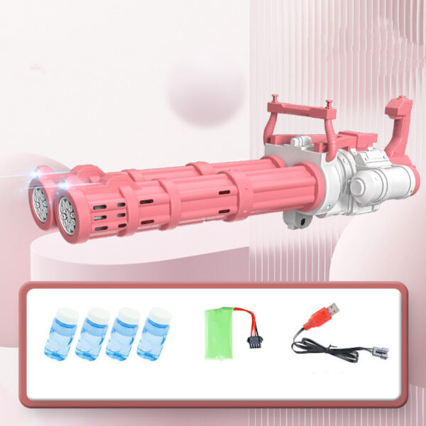 Super Big Double-Tube Bubble Gun Machine Outdoor Blowing Soap Bubble Maker Toy Automatic Water Toy For Children Birthday Party - Image 8