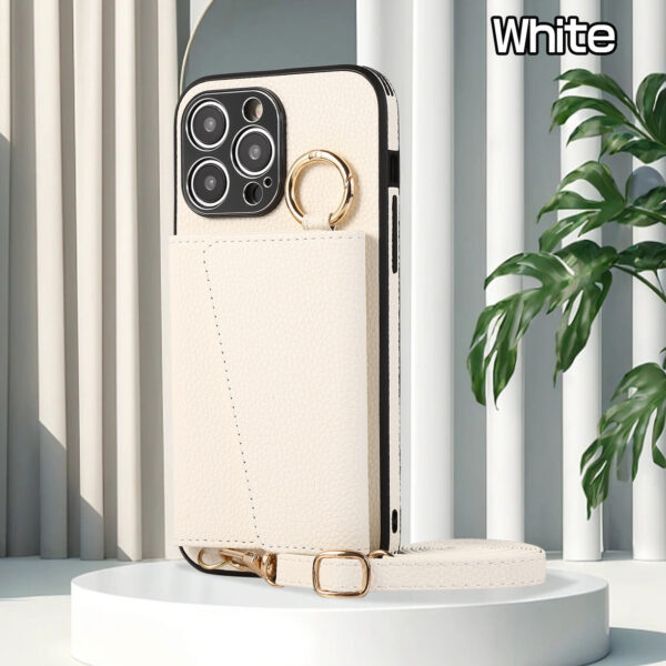 Cross-body Lanyard Card Phone Case - Image 7