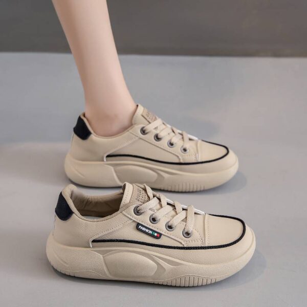 Lightweight Casual Sneaker Women's Soft Bottom Running Shock Absorption Genuine Leather - Image 5