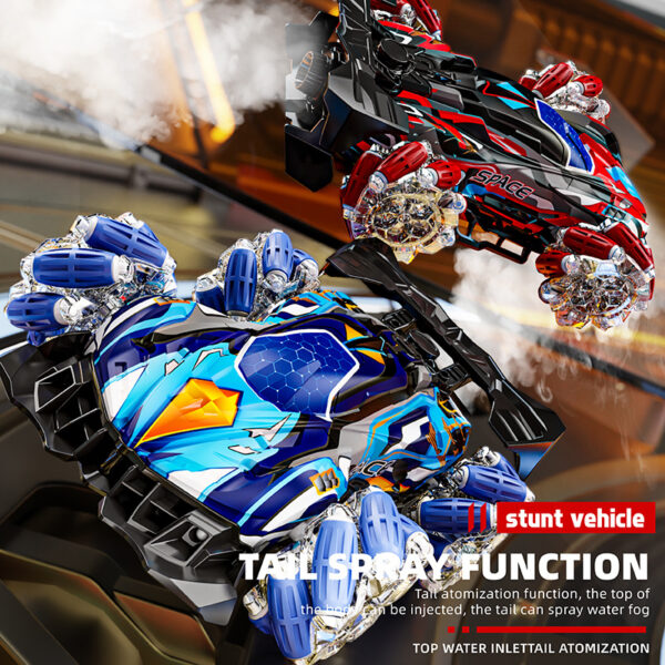 F1 RC Gesture Sensing Stunt Remote Control Car Light Music Four-Wheel Drive Off-Road Racing Toy Simulated Spray Children's Toy Gift - Image 5