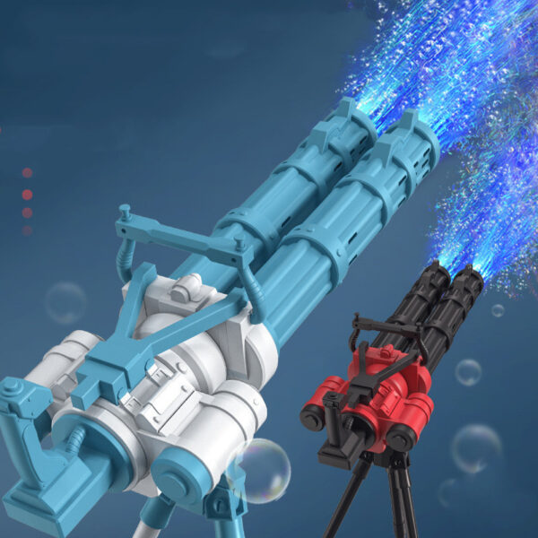 Super Big Double-Tube Bubble Gun Machine Outdoor Blowing Soap Bubble Maker Toy Automatic Water Toy For Children Birthday Party - Image 6
