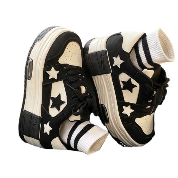 All-match Thick Bottom Increased Hong Kong Style Lightweight Sneakers - Image 6