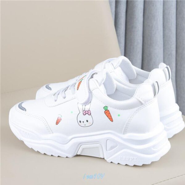 Spring And Autumn Primary School Students Casual All-match Pu Running Shoes - Image 3