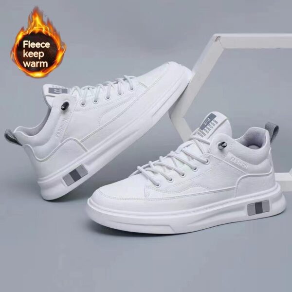 Men's Versatile Sports Fleece-lined Thickened Men's Shoes All-match Casual Sneakers - Image 3