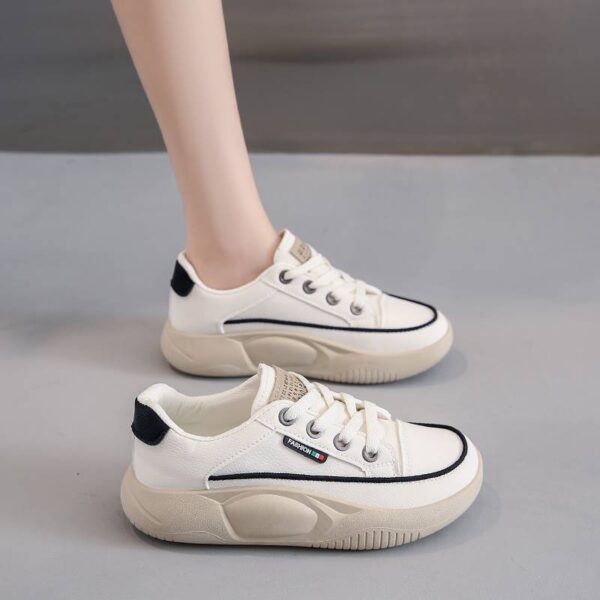 Lightweight Casual Sneaker Women's Soft Bottom Running Shock Absorption Genuine Leather - Image 4
