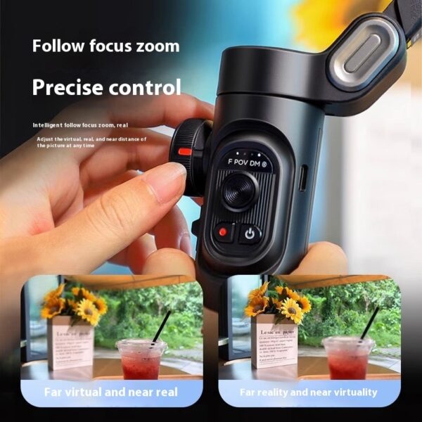 Selfie Three-axis Anti-shake Hand-held Tripod Head Mobile Phone Stabilizer - Image 4