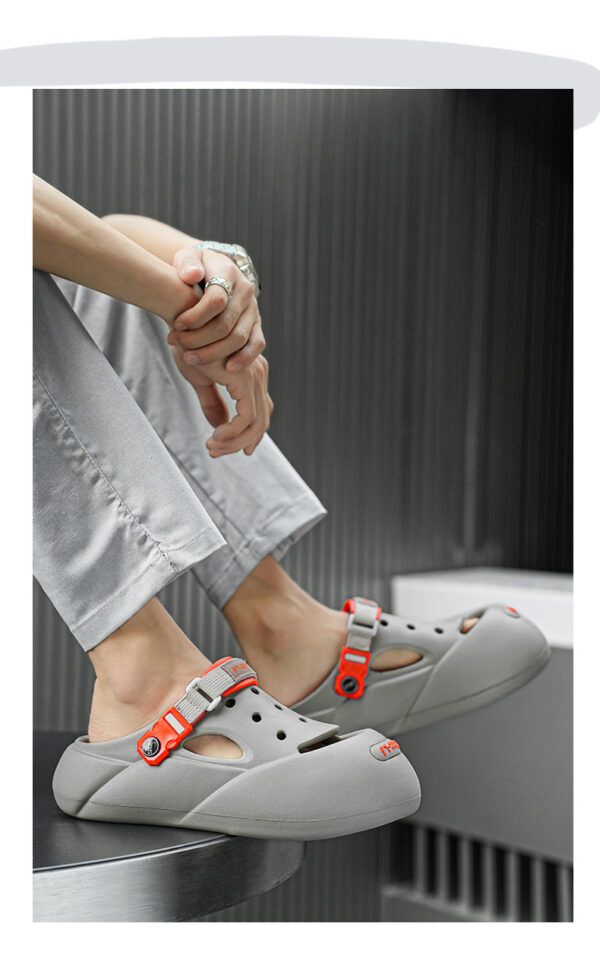 Men's Outerwear Casual Trend Color Matching Slippers - Image 3