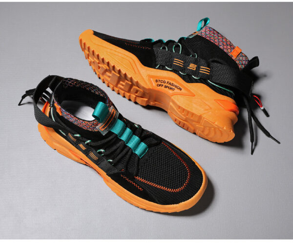 Men's Fashion High Top Leisure Board Shoes - Image 2