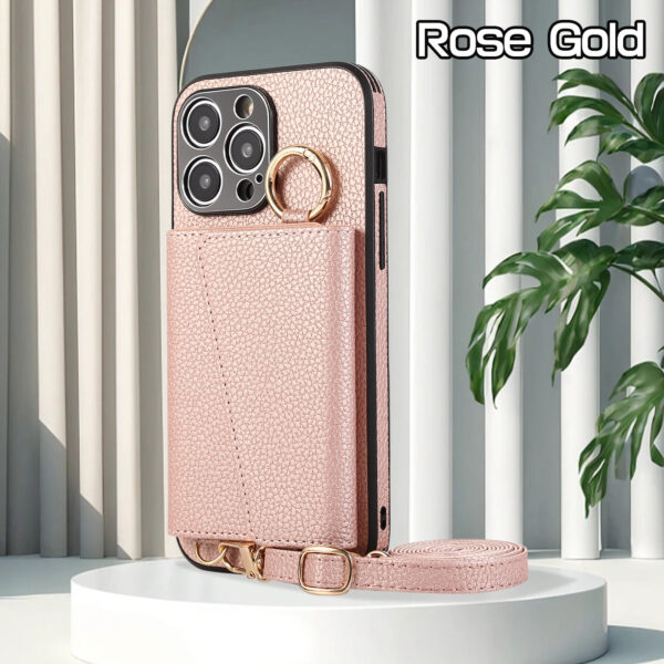 Cross-body Lanyard Card Phone Case - Image 3