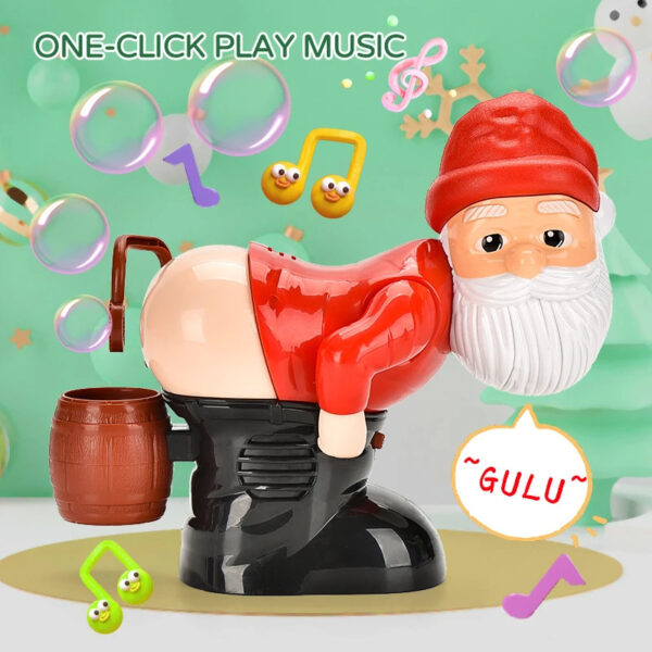Electric Santa Claus Bubbles Machine Blowing Bubbles Music Light Entertainment Toy Prank Funny Ornament Christmas Gifts - Image 2