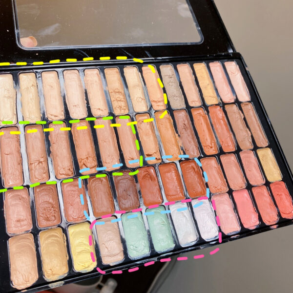 50 Color Concealer Disc Covers Dark Circles And Redness - Image 6