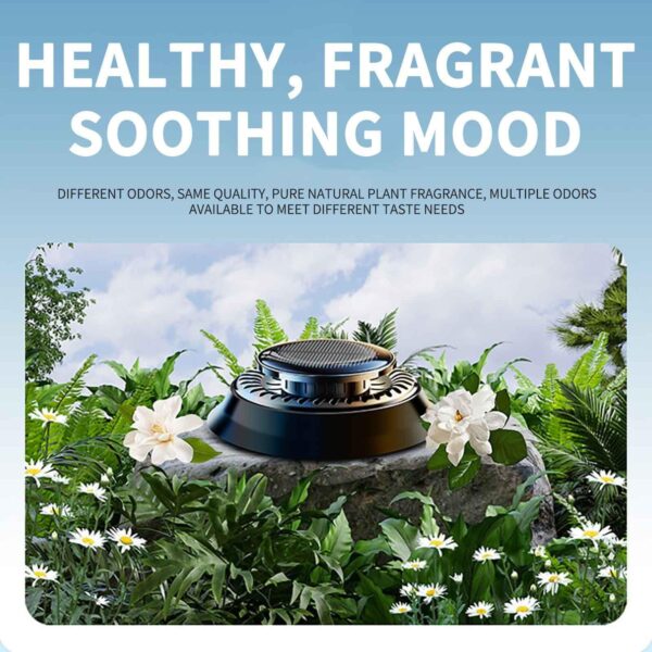 Car Air Freshener, Solar Rotating Car Essential Oil Diffuser, Car Interior Decor Accessories, Odor Eliminator For Car Office Home Car Aromatherapy Car Essential Oil Diffuser Auto Diffuser - Image 10