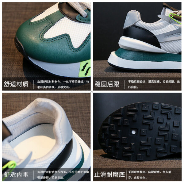 Daddy Breathable Summer Genuine Leather Thick Bottom Women's Clothing Argan Sneaker - Image 3