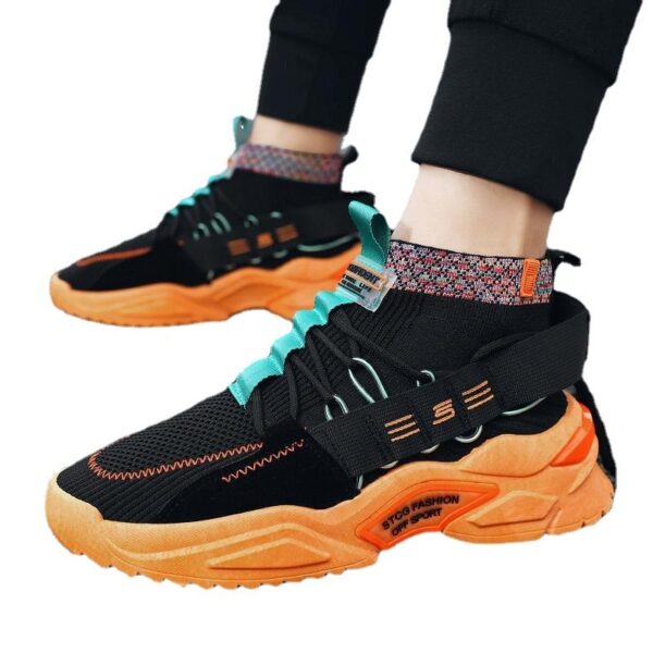 Men's Fashion High Top Leisure Board Shoes - Image 3
