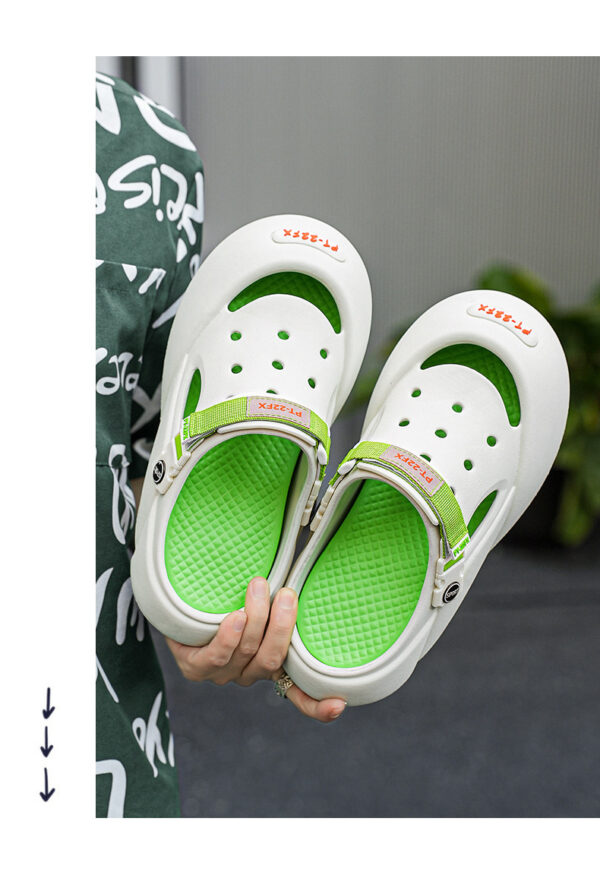Men's Outerwear Casual Trend Color Matching Slippers - Image 2