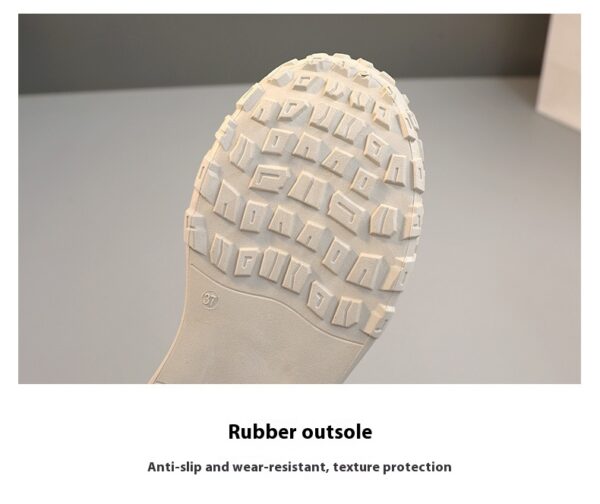 Round Toe Shoes Platform Height Increasing Casual Sneakers - Image 2